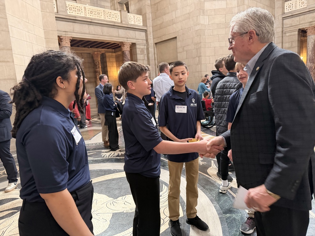 Student shaking hands 