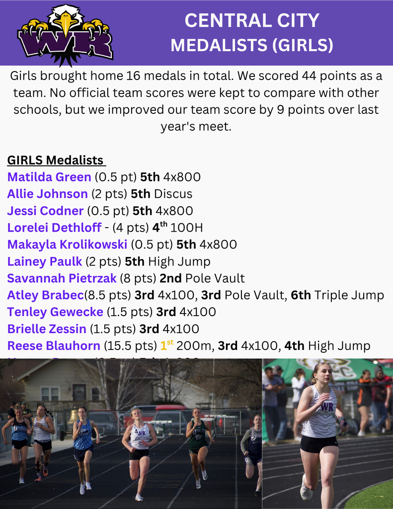 central city medalists