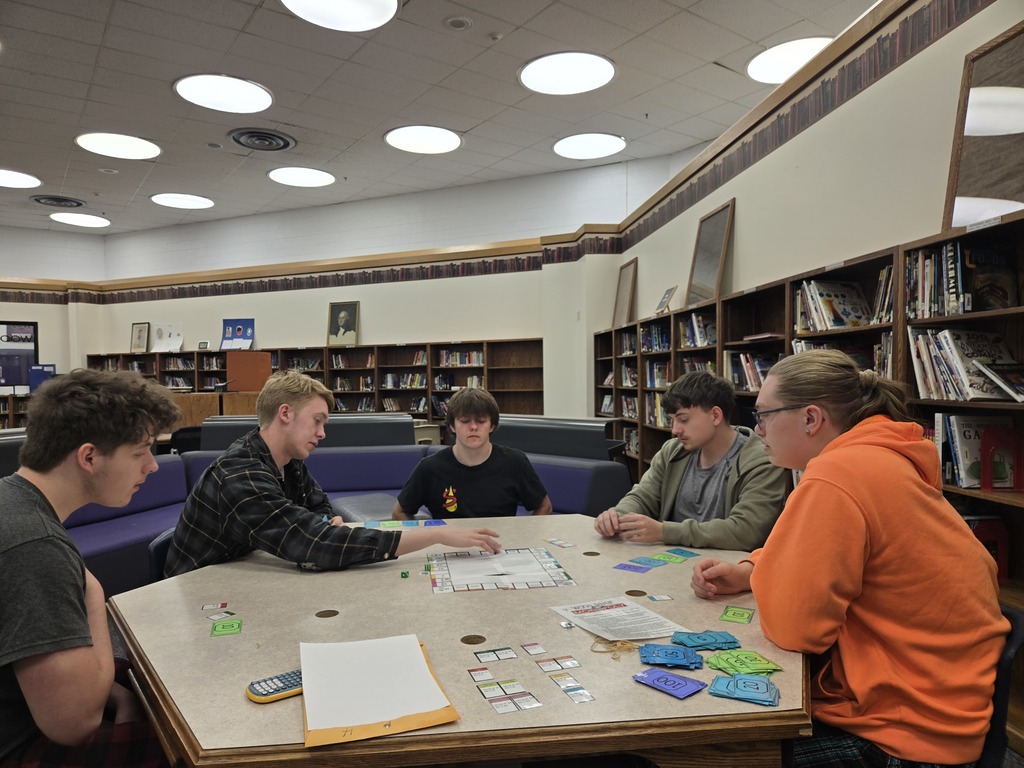 Seniors play Wood River Monopoly.