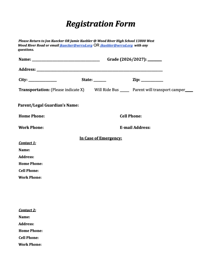 Registration