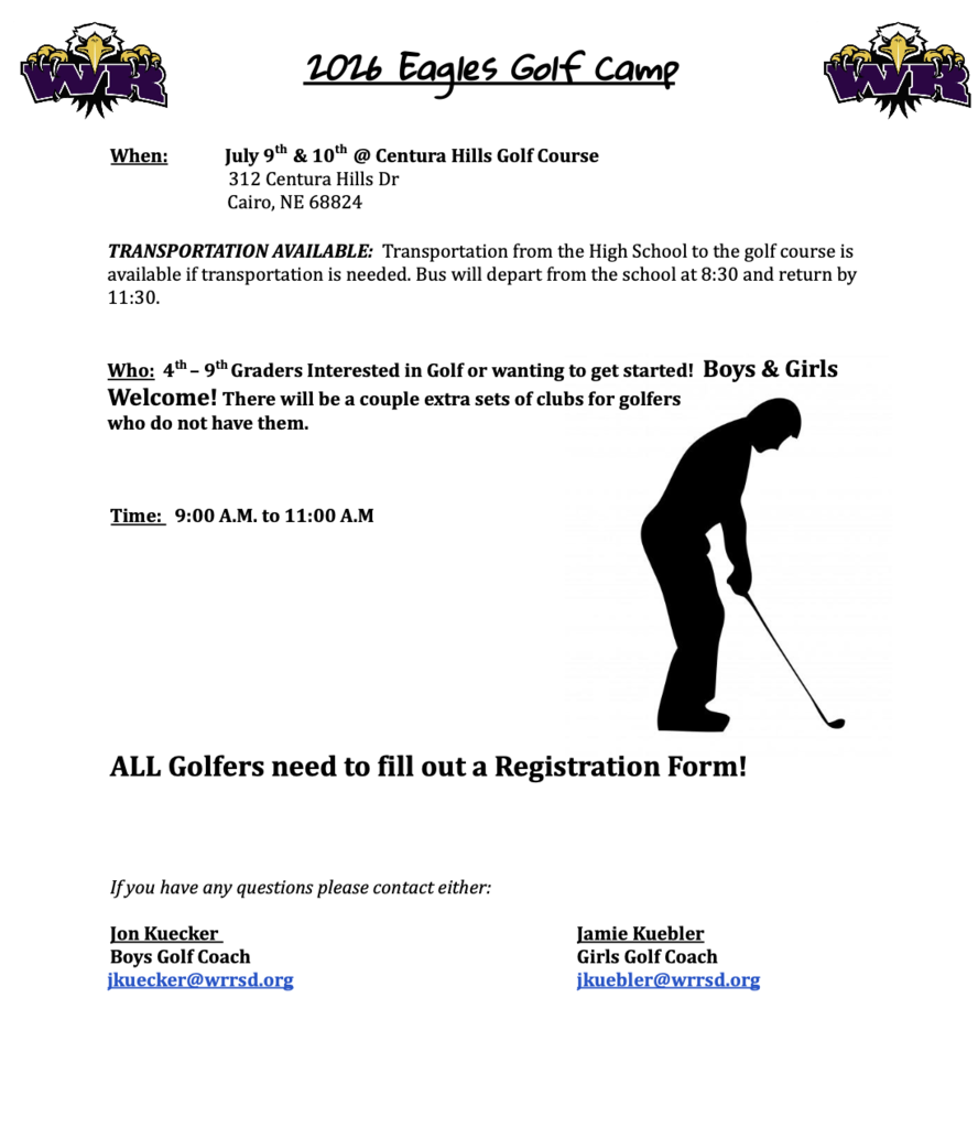 Golf Camp Flyer