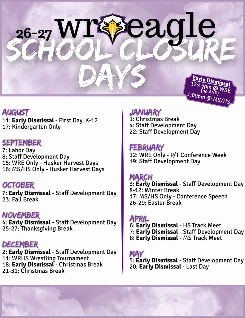 School closure days