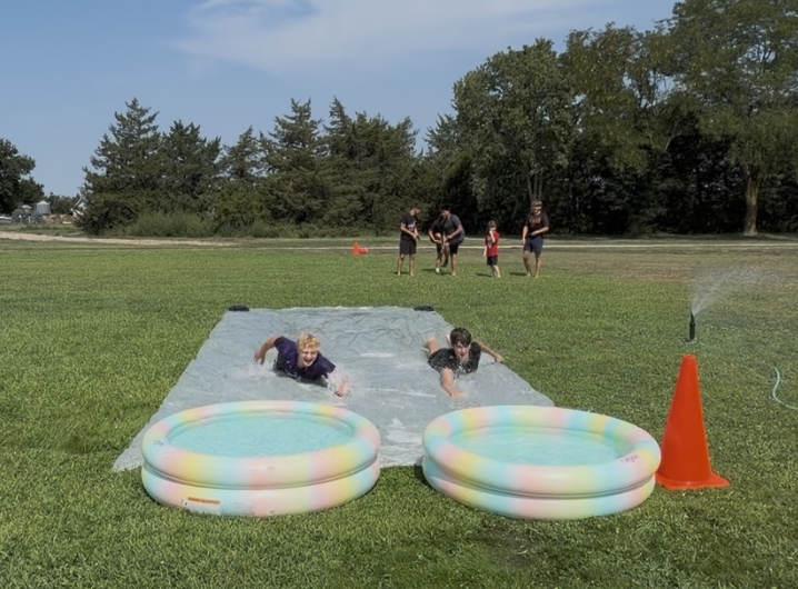 slip n slide kickball