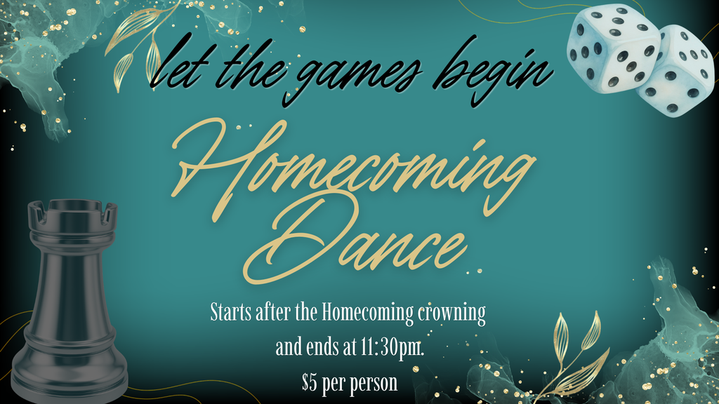 homecoming dance flyer