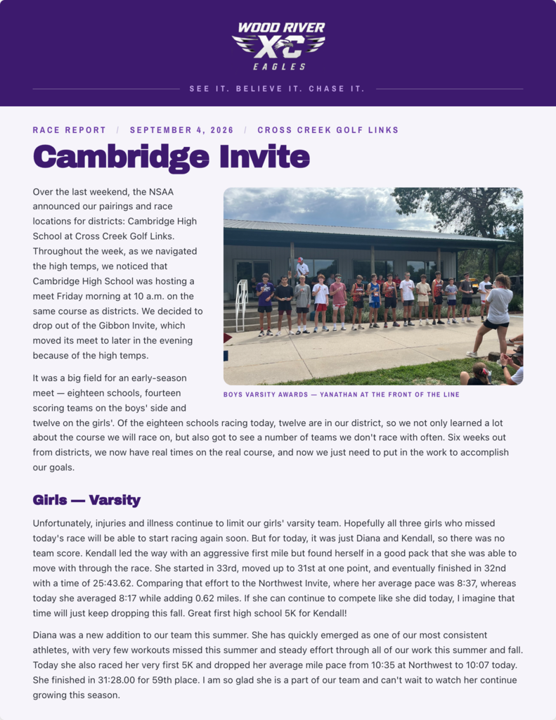 cambridge invite newsletter