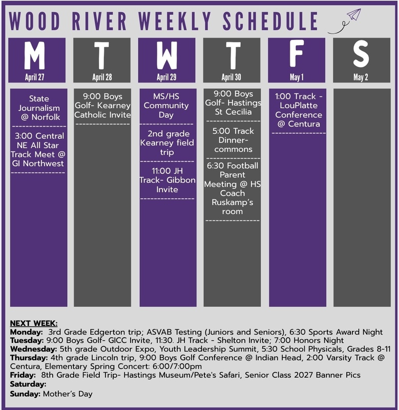 Weekly events