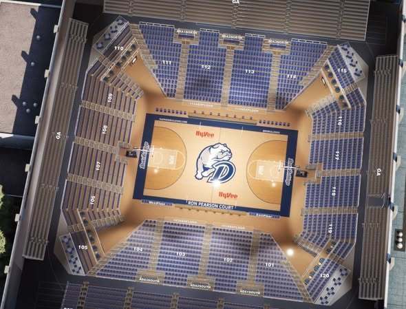 Drake Stadium Seating