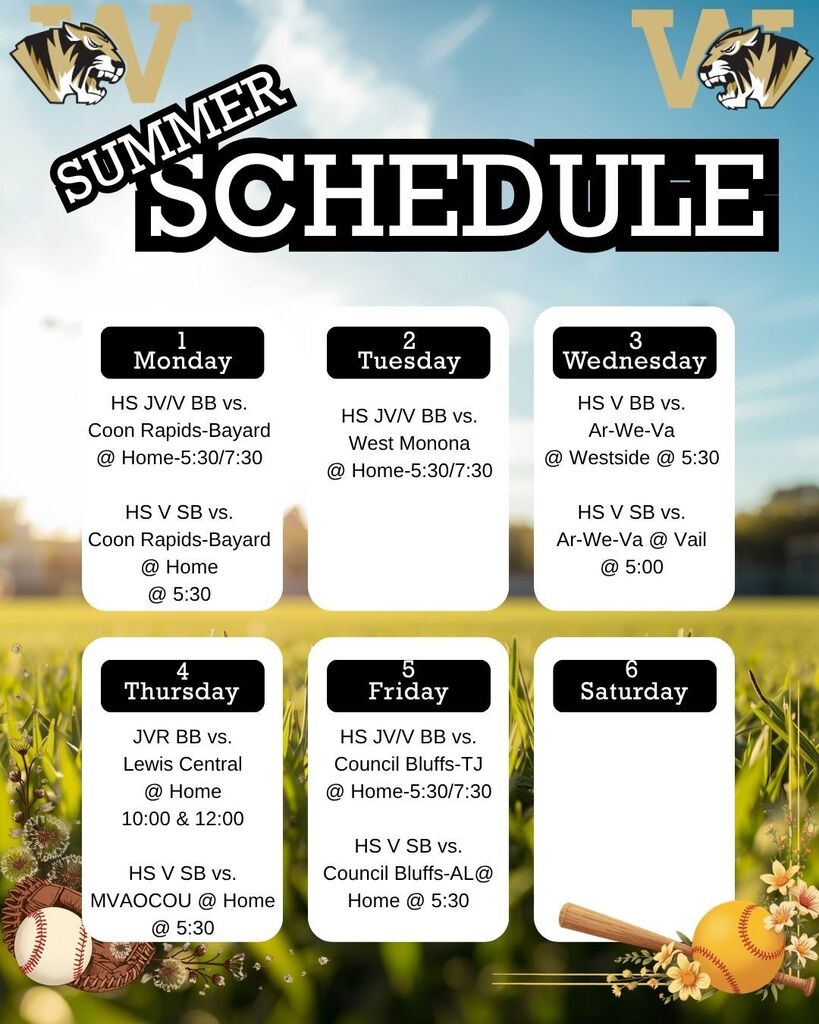 Weekly Schedule-Summer
