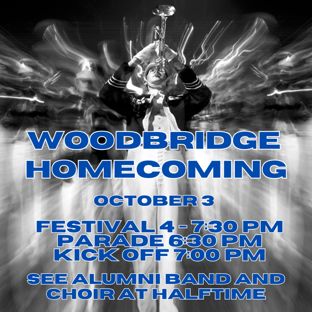 WSD Homecoming - Friday, October 3rd. Festival starts at 4pm, followed by the parade at 6:30pm and the football game kicking off at 7:30pm.