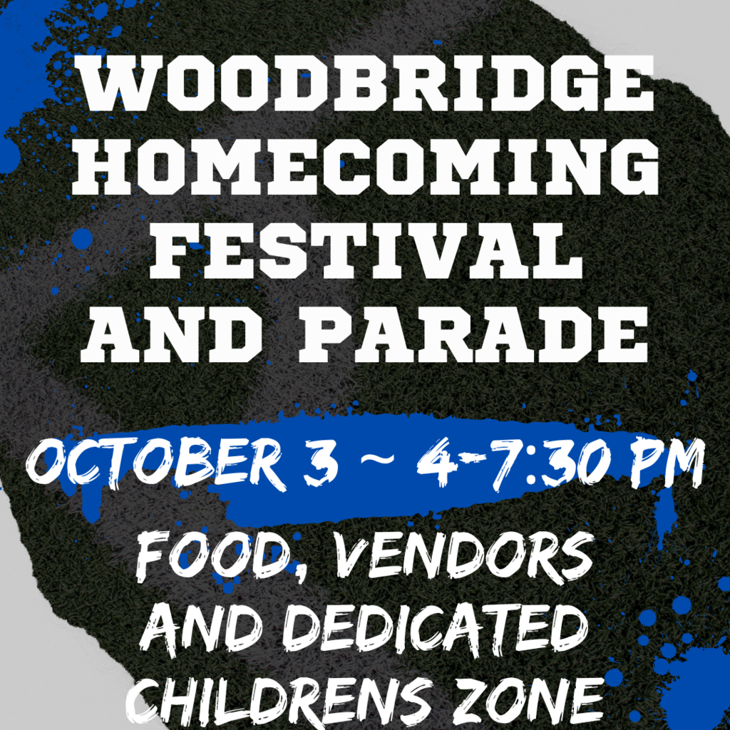 WSD Homecoming - Friday, October 3rd. Festival starts at 4pm, followed by the parade at 6:30pm and the football game kicking off at 7:30pm.
