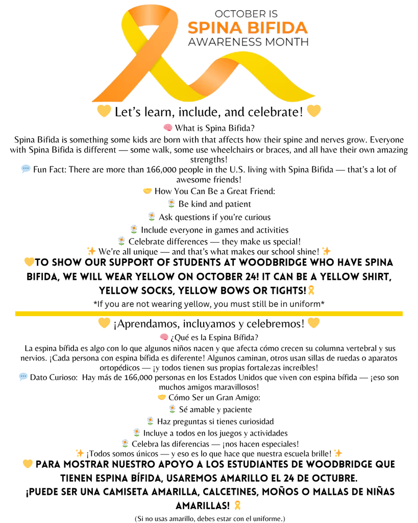 Spina Bifida Awareness Flyer for WECEC