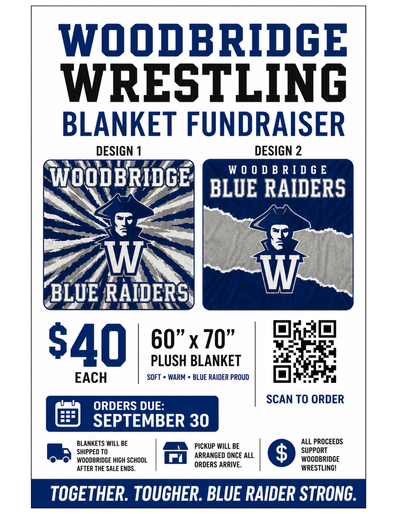 Woodbridge Wrestling Blanket Fundraiser