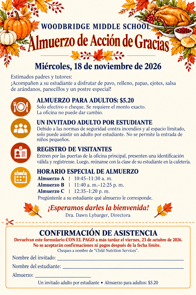 Thanksgiving Feast Form 2026 SP