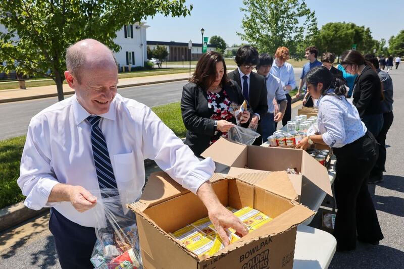 Chris Coons and kids