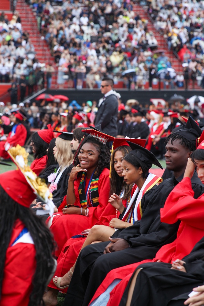 Student during graduation