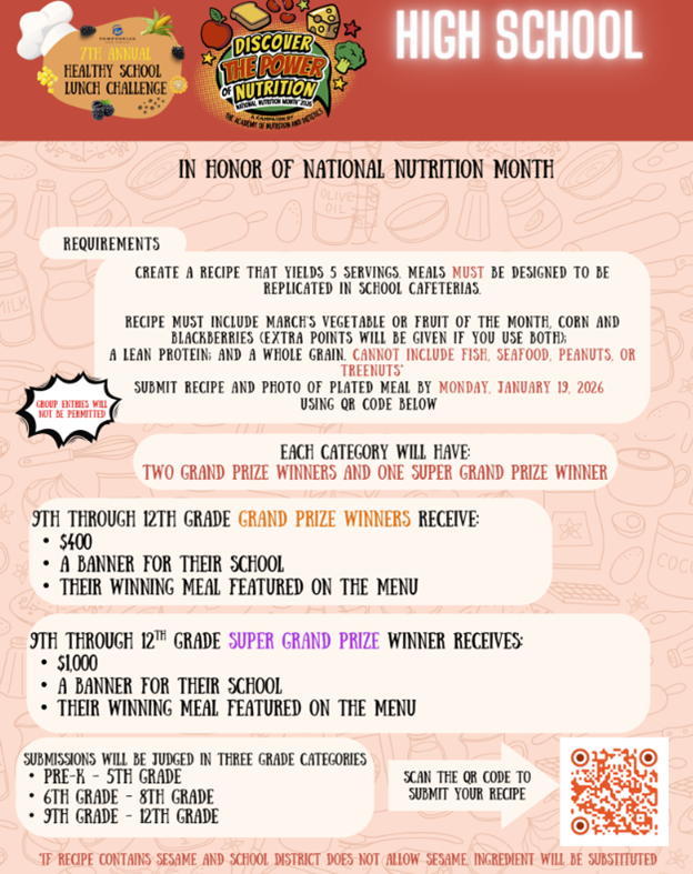 Healthy School Lunch Challenge