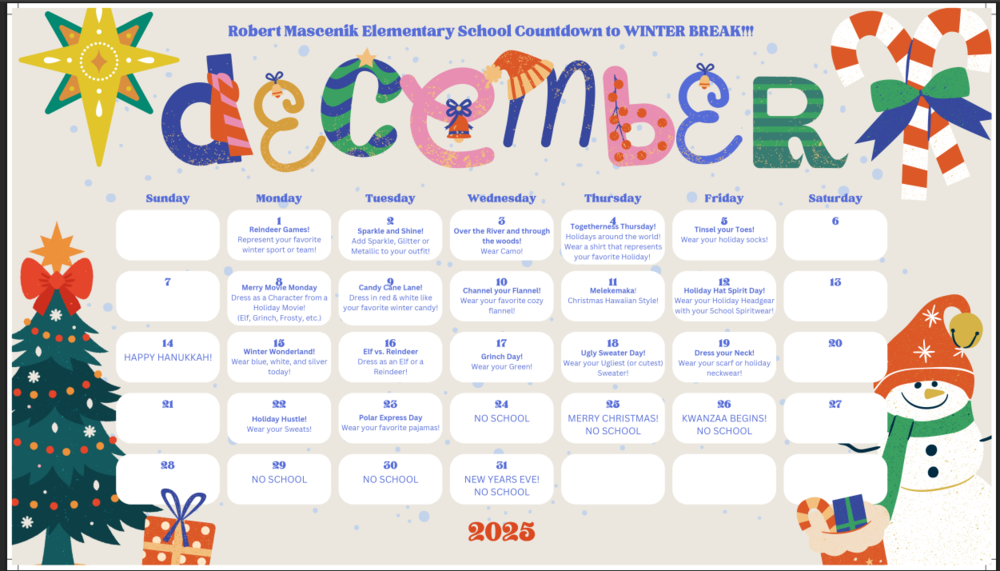 Winter Break Countdown