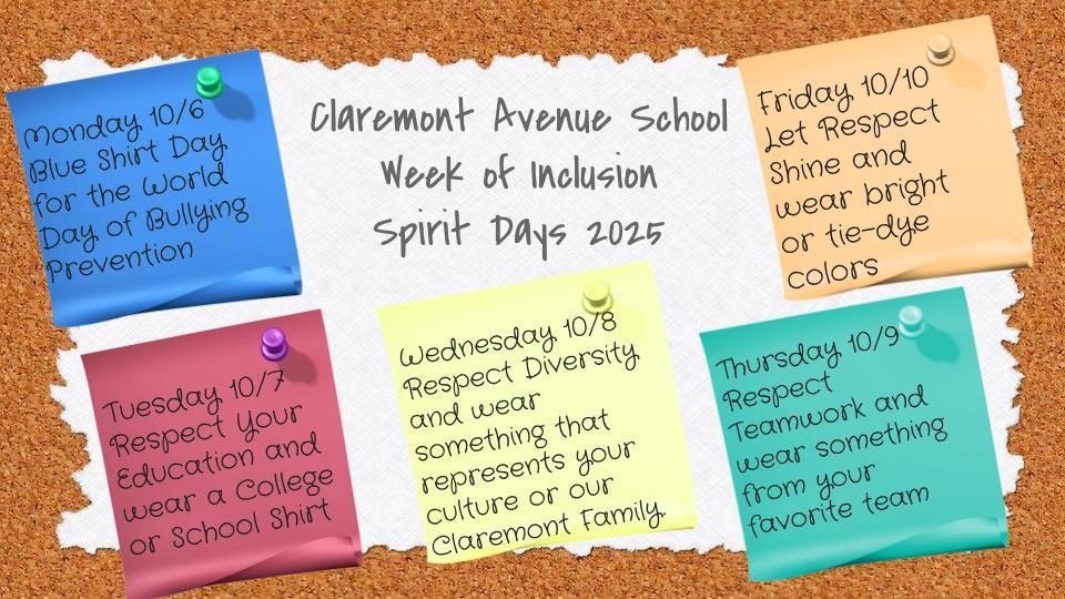 Claremont Spirit Days