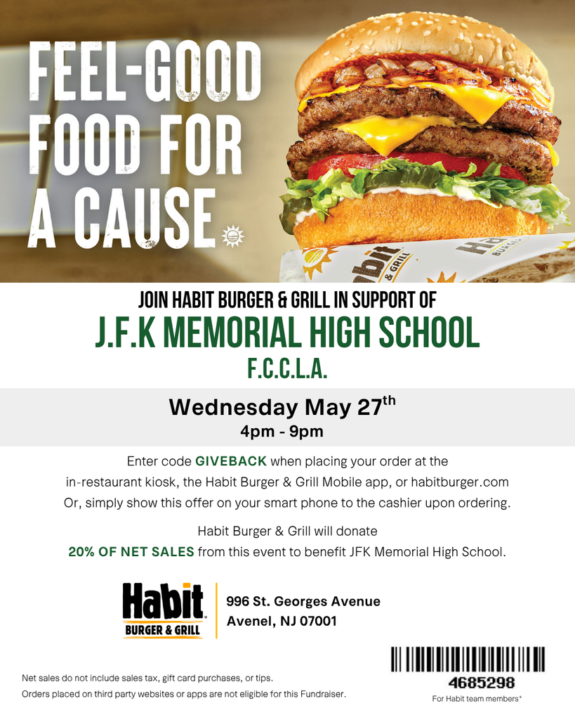 Habit Burger Fundraiser