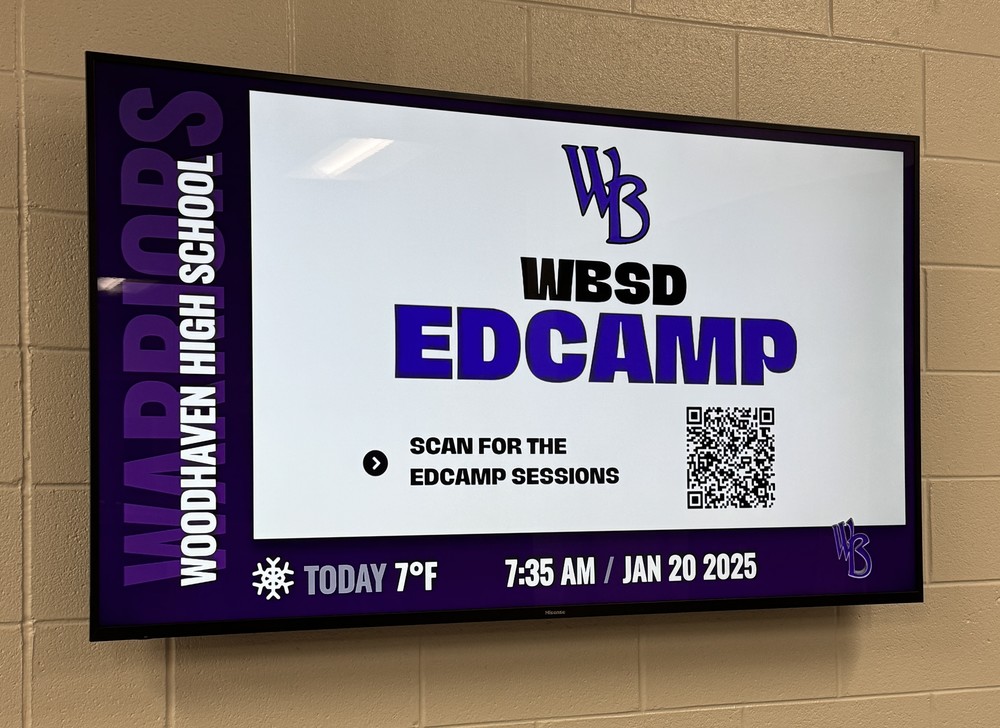 Ed camp welcome screen