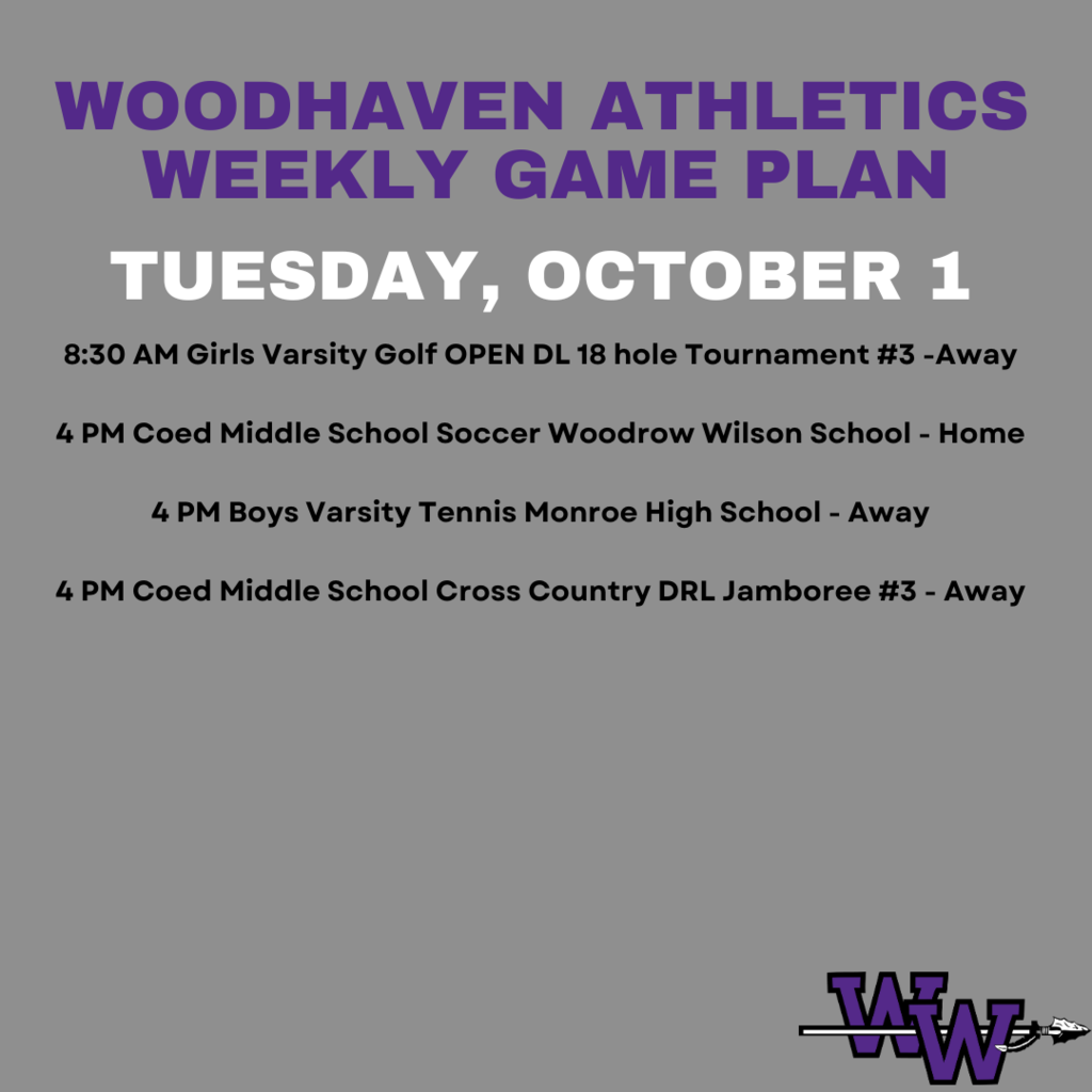 Weekly athletics plan