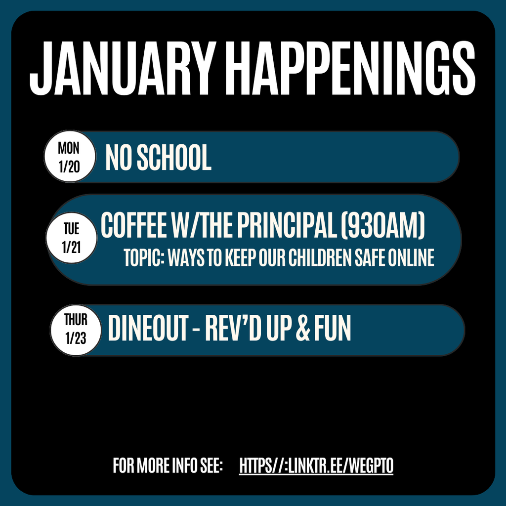 January Schedule