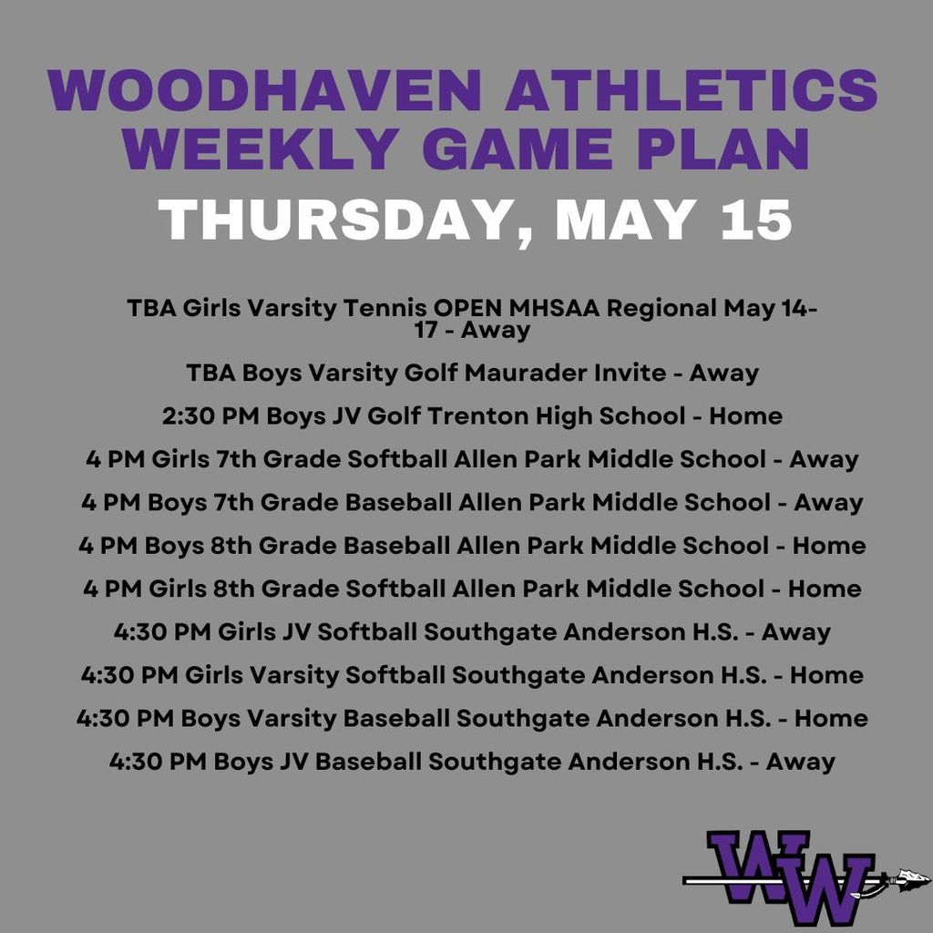 Weekly athletics plan