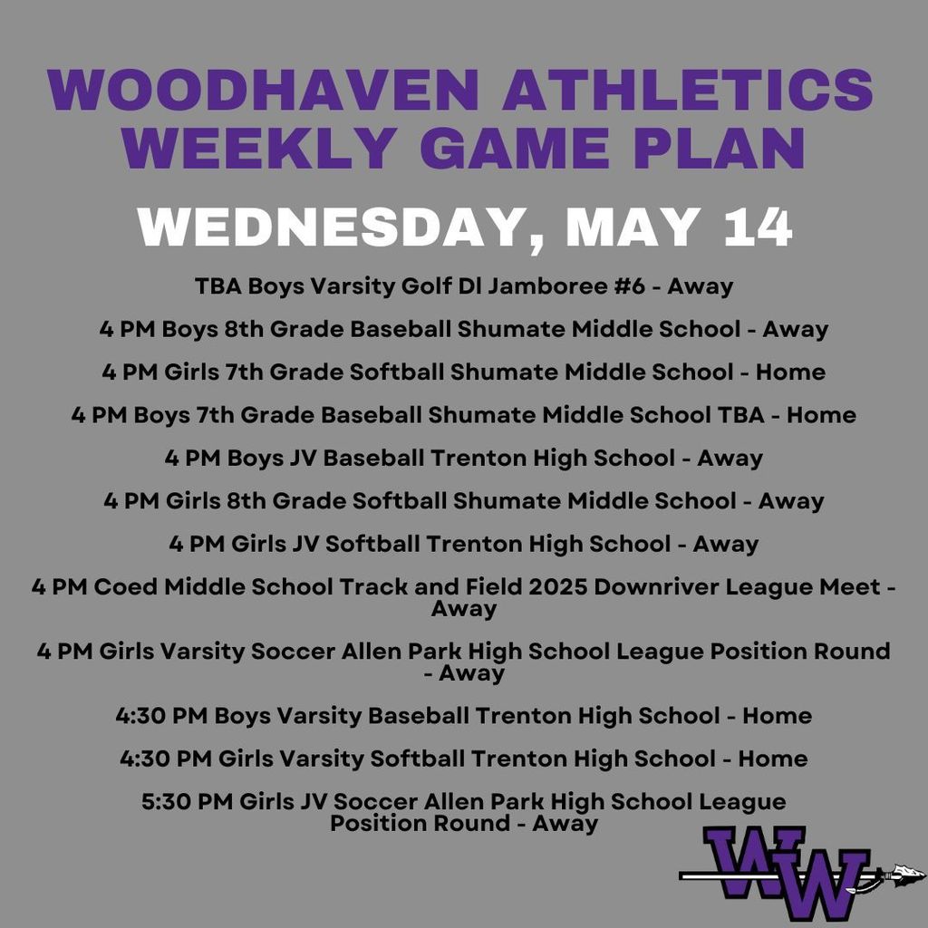 Weekly athletics plan