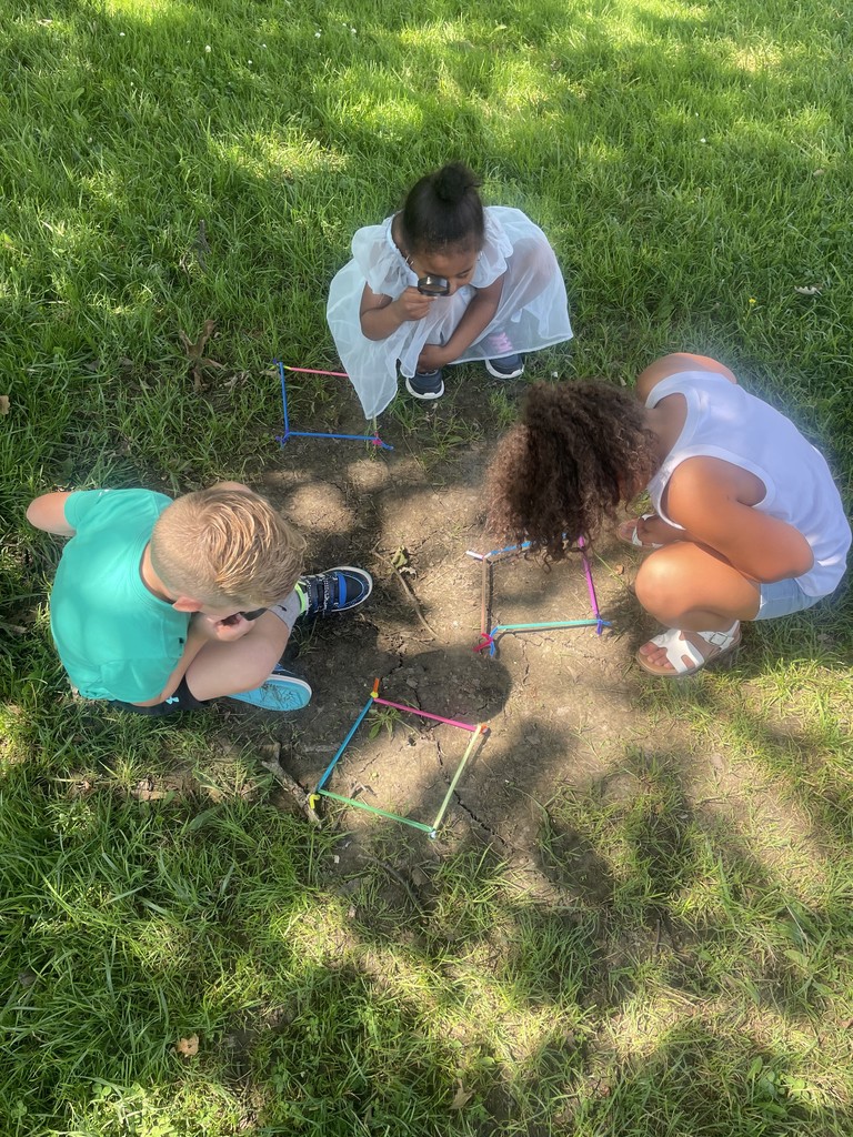 students outside