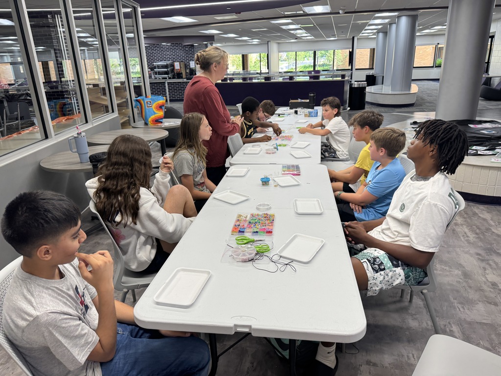 students learning