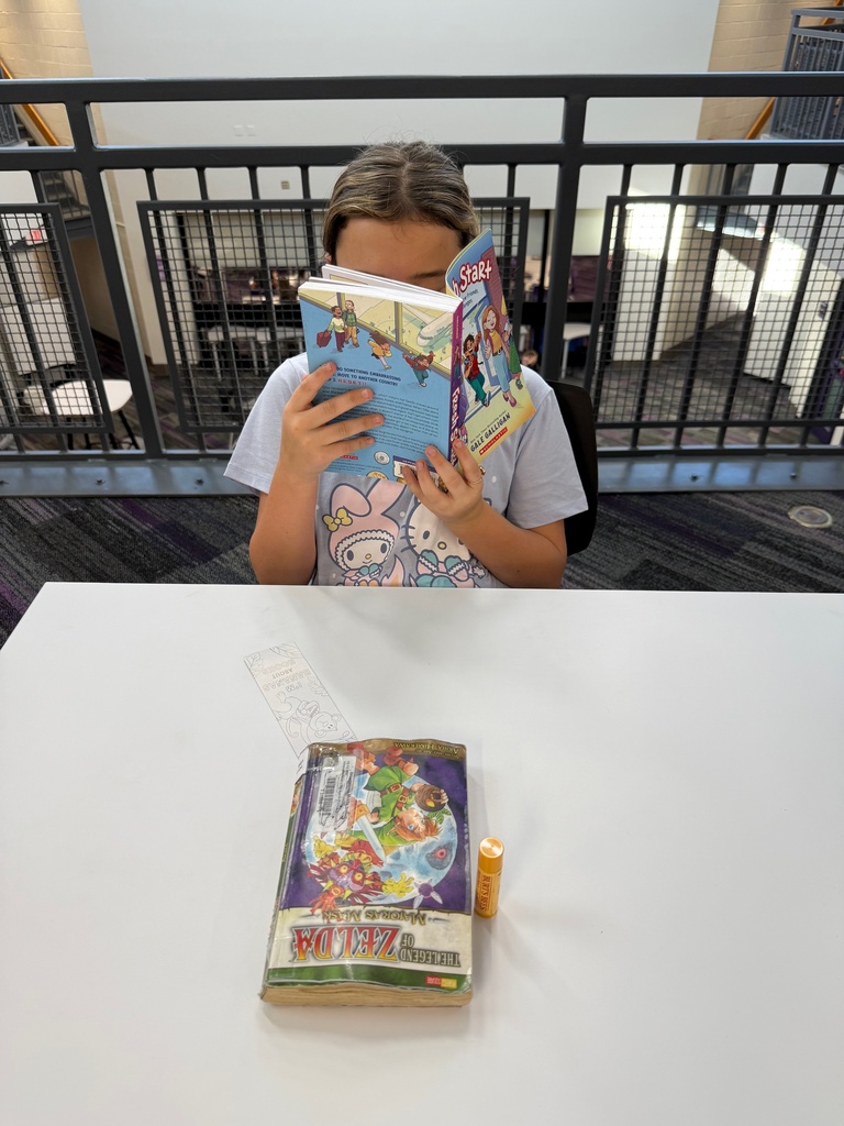 students reading