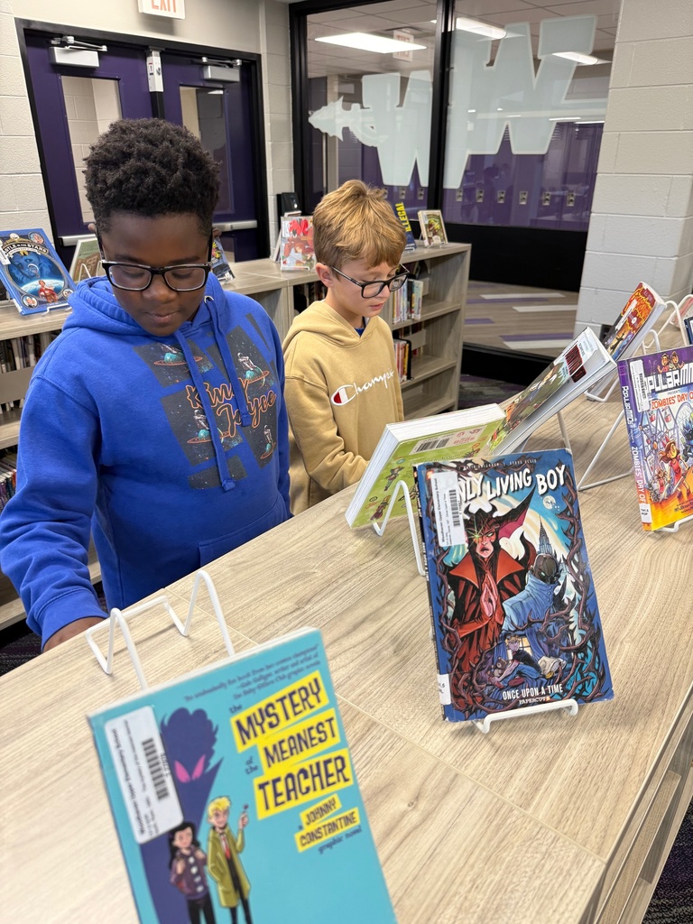 students reading