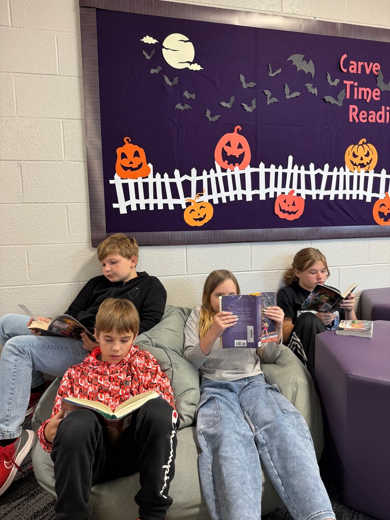 students reading