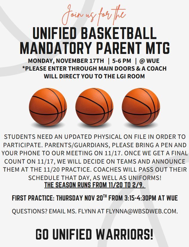 unified warriors flyer