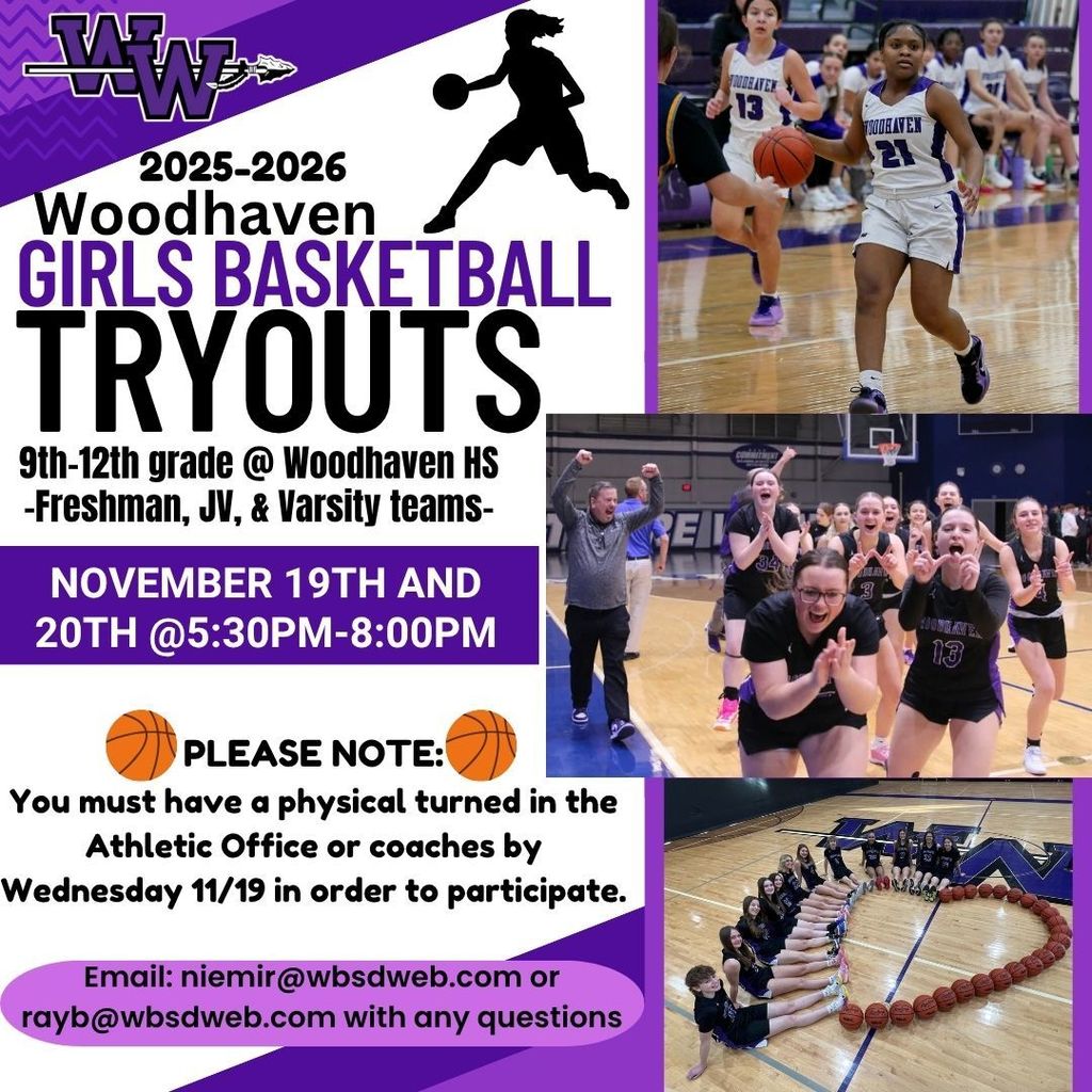 girls basketball tryout flier