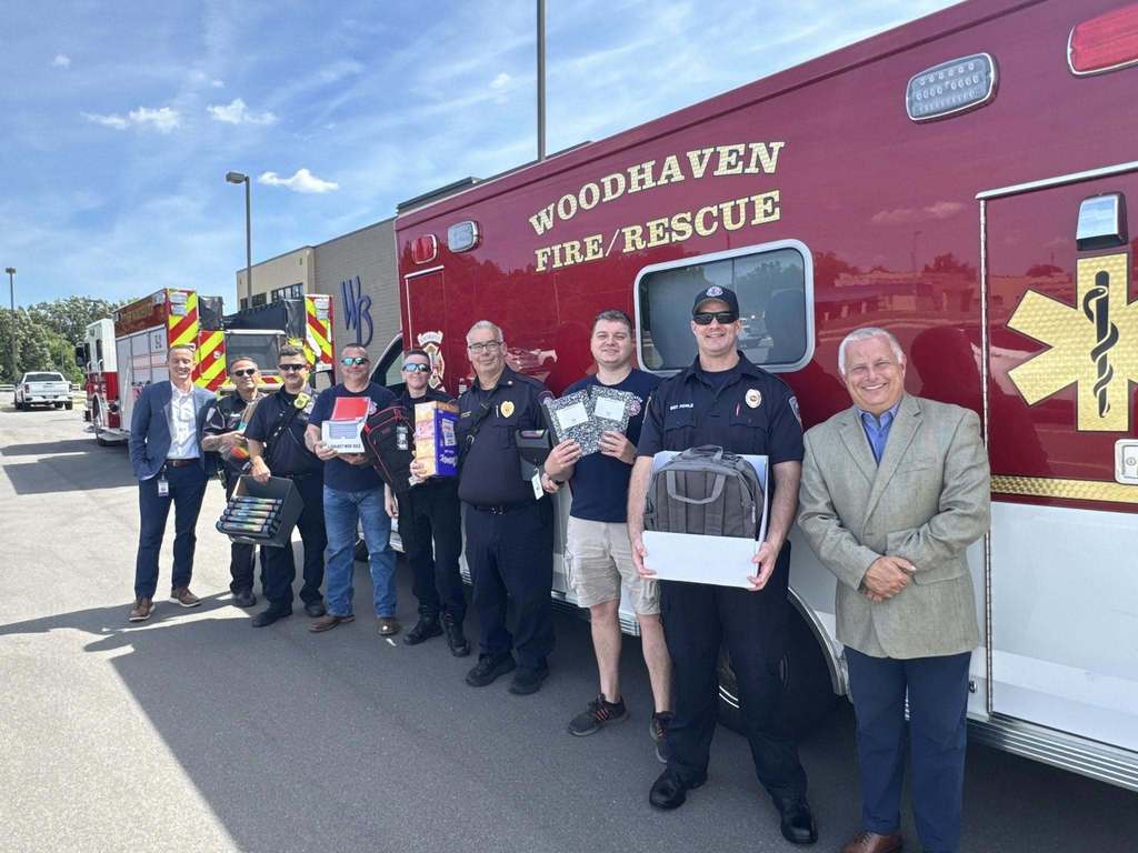 woodhaven fire at board office