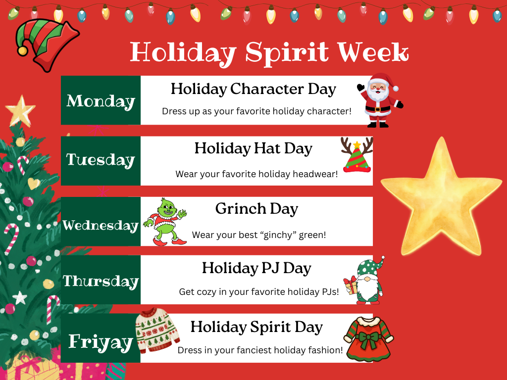 Holiday spirit week
