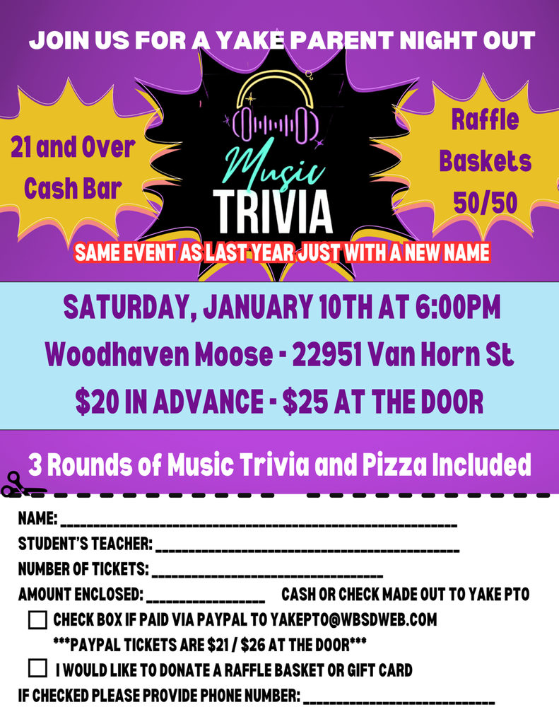 Music Trivia Flyer