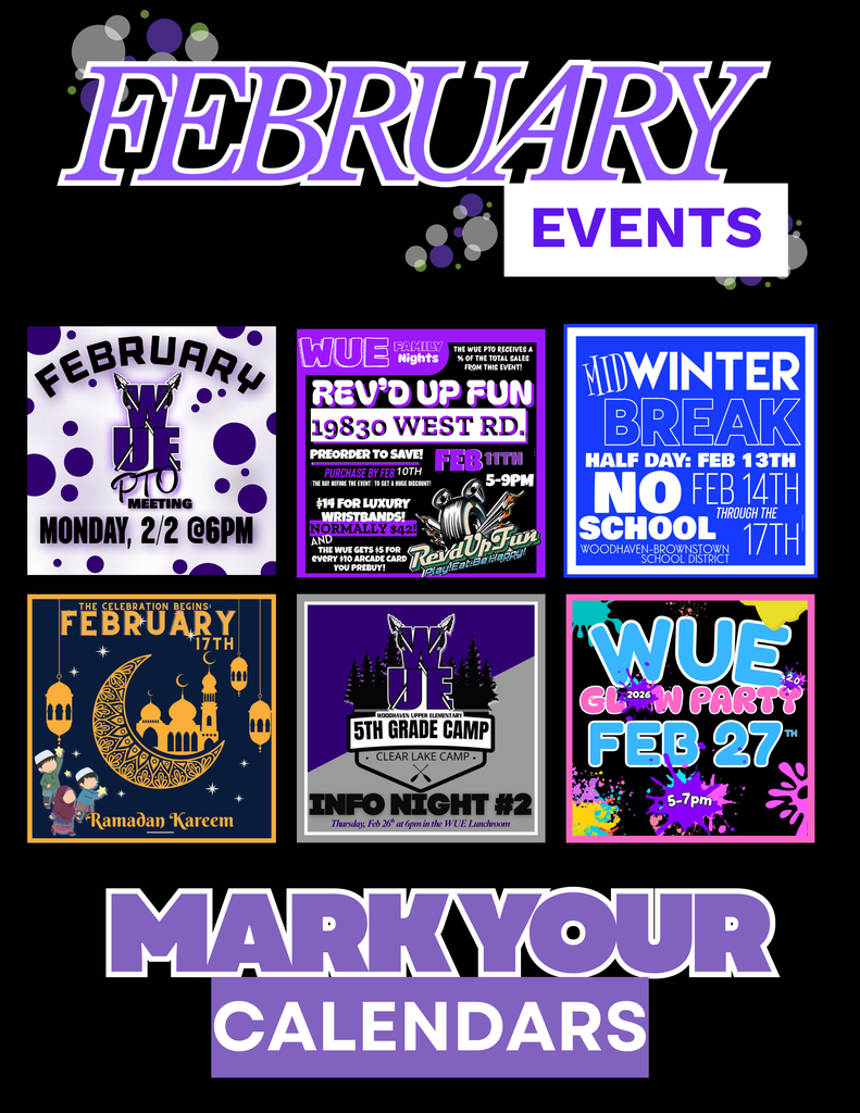 MARK YOUR CALENDAR- FEB 2026