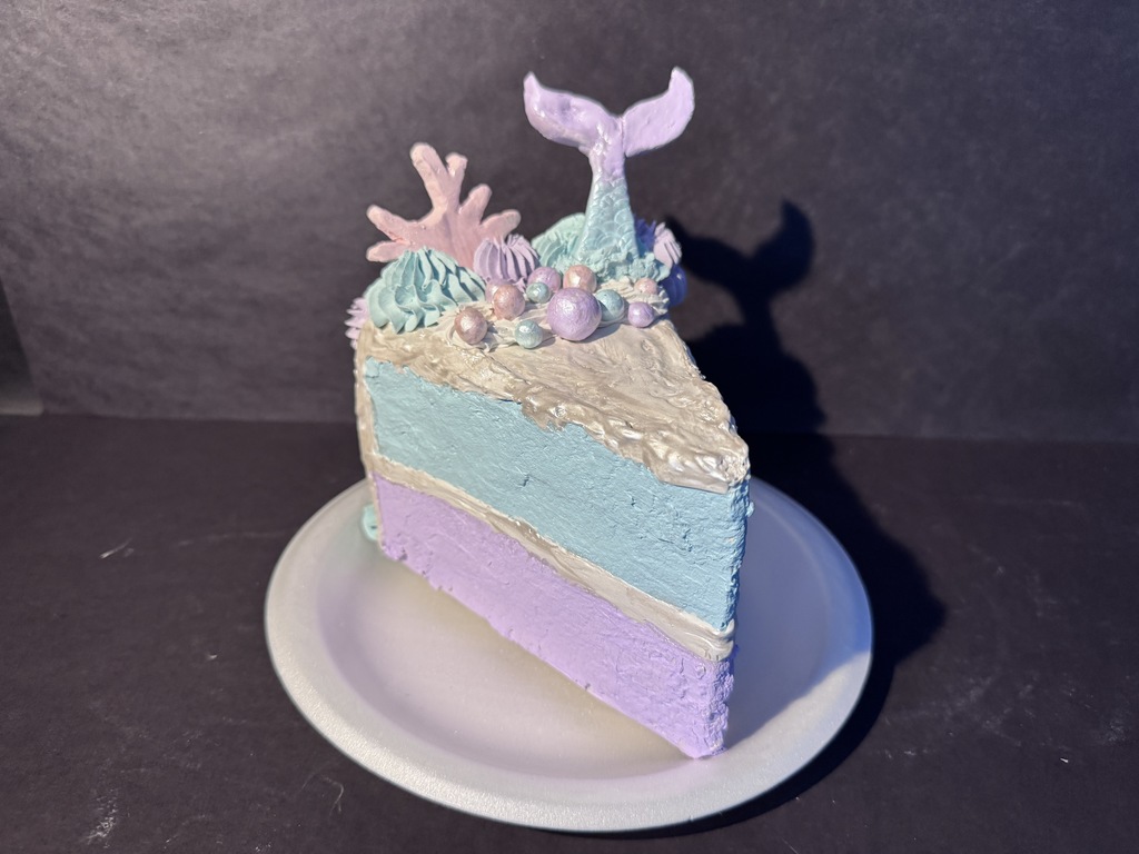 cake slices in art class