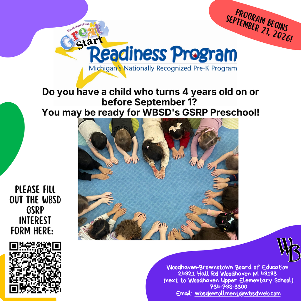 WBSD GSRP preschool sign ups