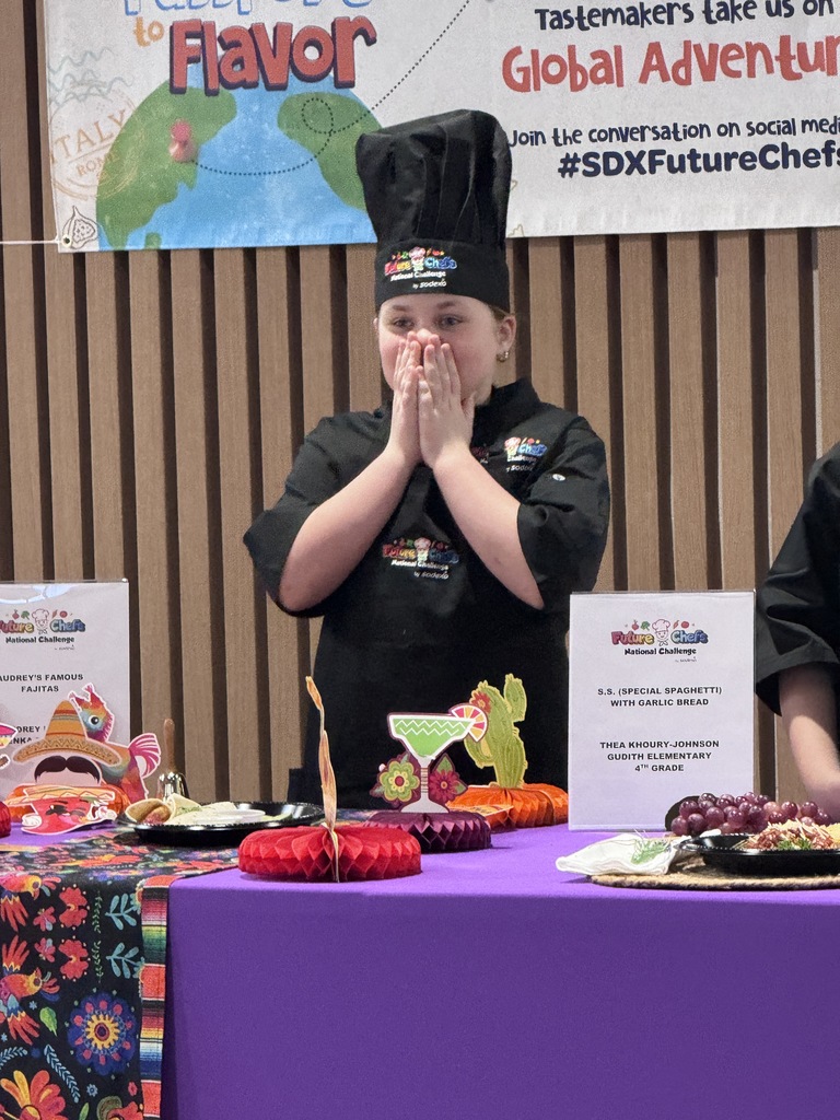 audrey napier is surprised as she was announced the winner of the future chefs competition