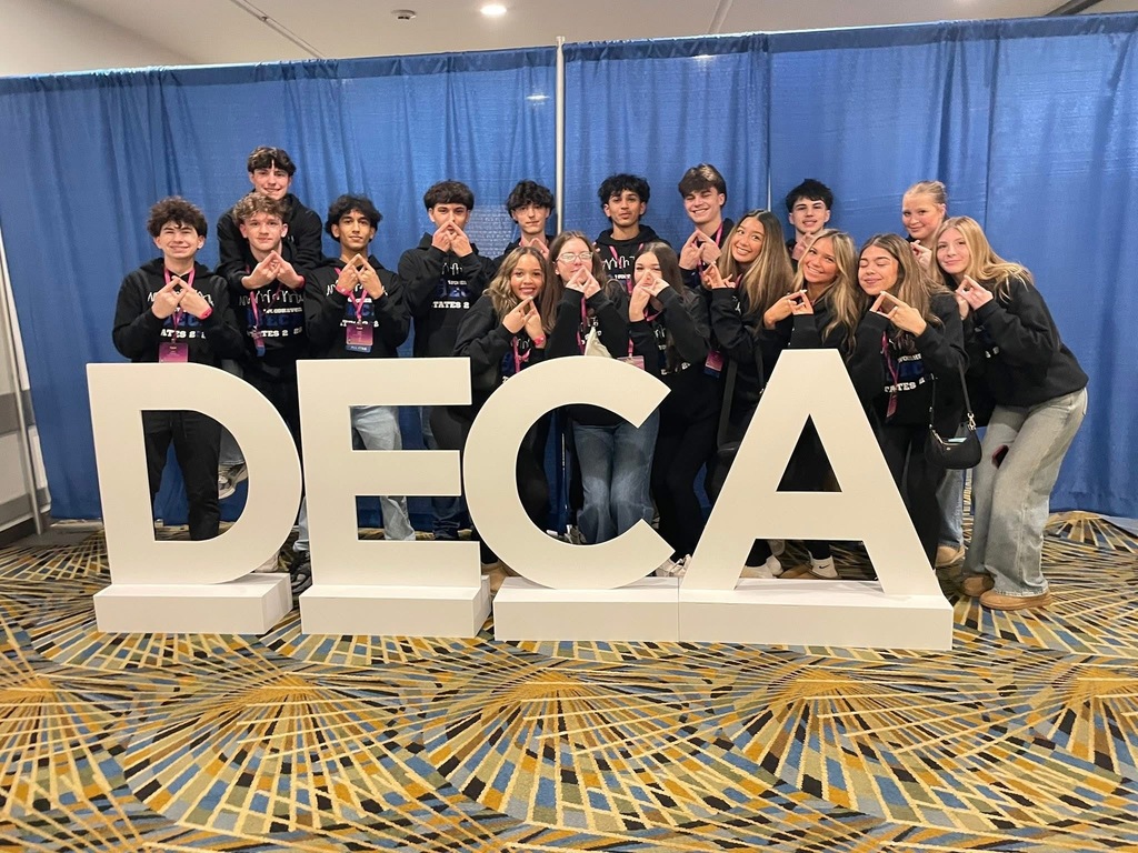 whs deca members in detroit at competition