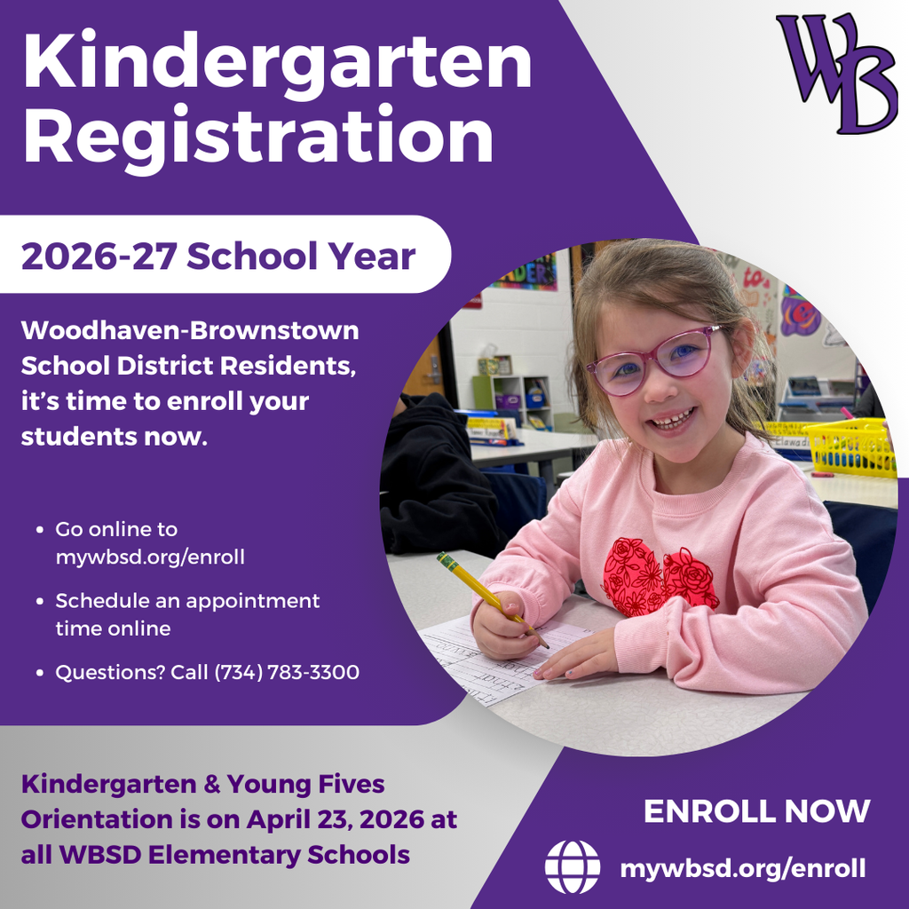 WBSD kindergarten registration is open today enroll today mywbsd.org/enroll