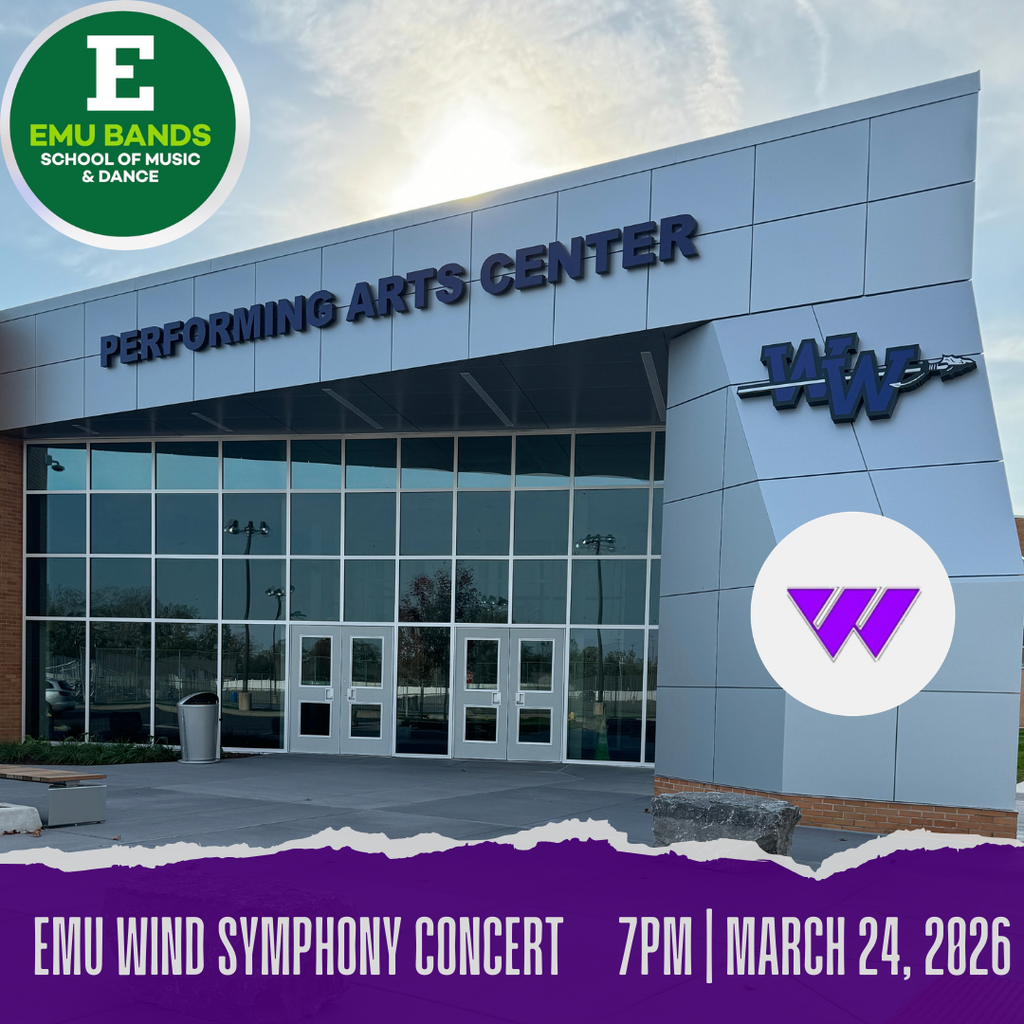 emu wind symphony concert 7pm March 24