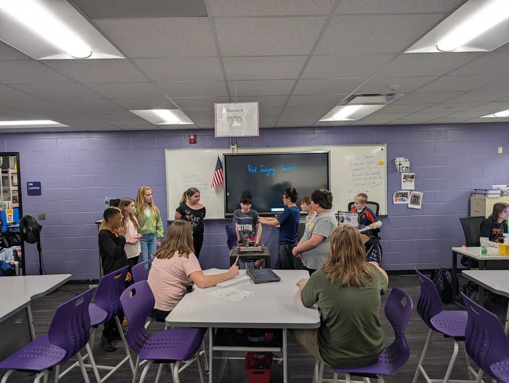 students at the robotics camp
