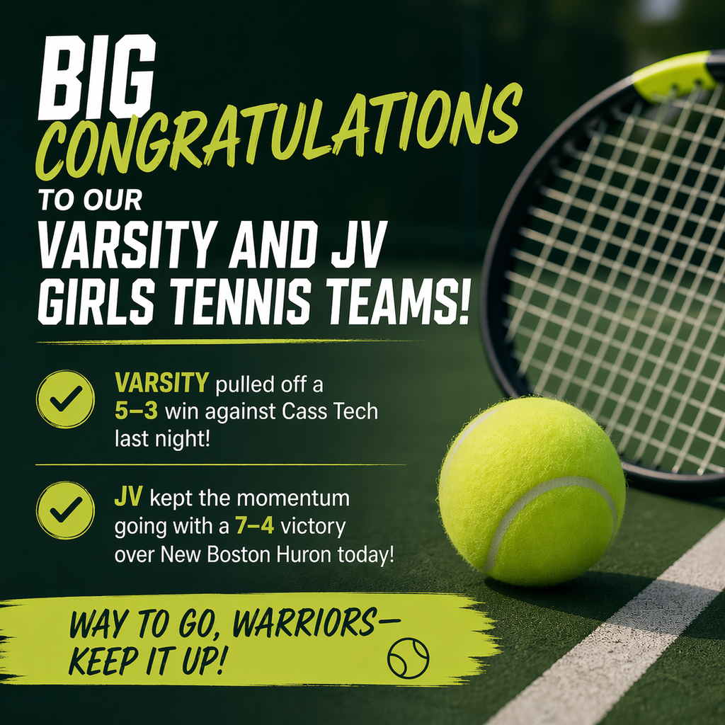 Congrats to Woodhaven Girls Tennis!