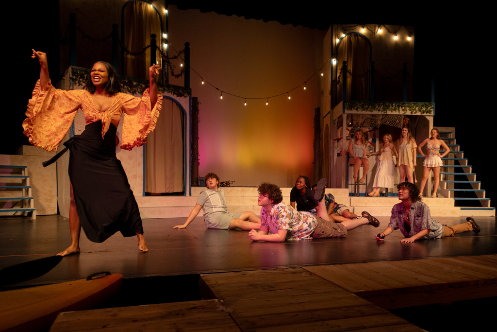 students in mamma mia play