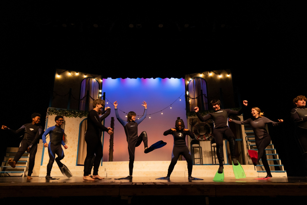students in mamma mia play