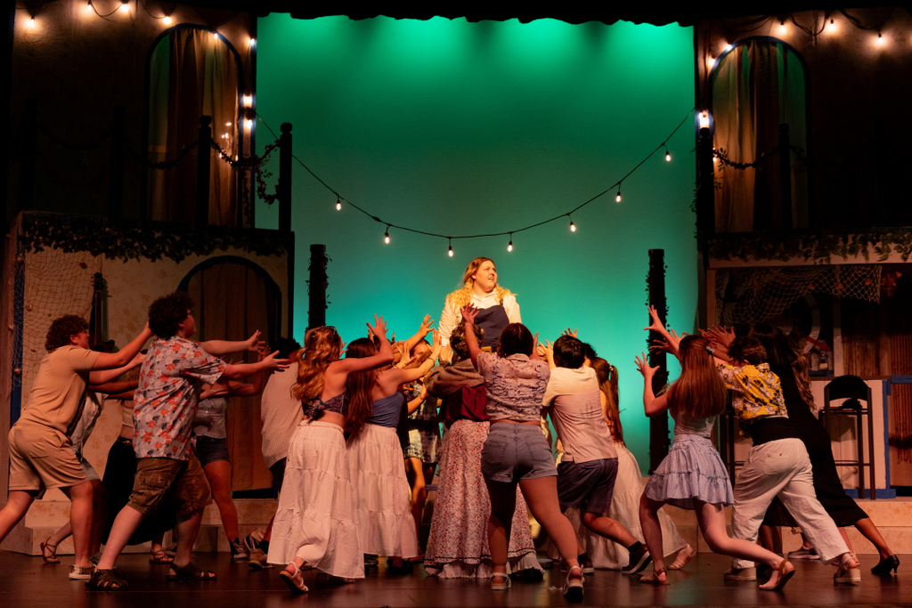 students in mamma mia play